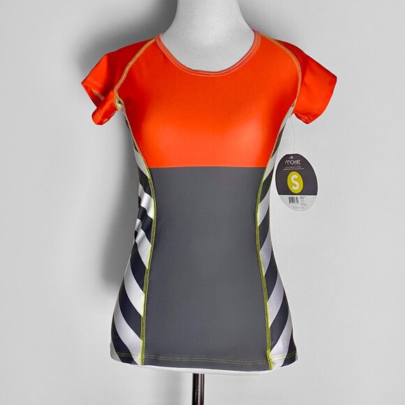 Moxie NWT cycling SUP surfing rash guard workout top - Picture 2 of 5